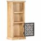 Preview: Highboard mit Tür 45x32x110 cm Mango Massivholz