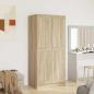 Preview: Kleiderschrank Sonoma-Eiche 82,5x51,5x180 cm Holzwerkstoff