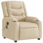 Preview: Massagesessel Creme Stoff