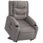 Preview: ARDEBO.de - Relaxsessel mit Aufstehhilfe Taupe Stoff