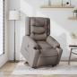 Preview: Relaxsessel mit Aufstehhilfe Taupe Stoff