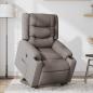 Preview: Relaxsessel mit Aufstehhilfe Taupe Stoff