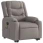 Preview: Elektrischer Massagesessel mit Aufstehhilfe Taupe Stoff