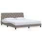Preview: Bettgestell ohne Matratze Taupe 180x200 cm Stoff