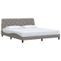 Preview: Bettgestell ohne Matratze Taupe 180x200 cm Stoff