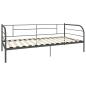 Preview: Tagesbett-Rahmen Grau Metall 90×200 cm