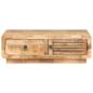 Preview: Couchtisch 90x60x29 cm Raues Mangoholz
