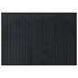 Preview: Teppich Rechteckig Schwarz 70x100 cm Bambus