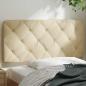 Preview: Kopfteil-Kissen Creme 100 cm Stoff