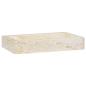 Preview: Waschbecken Creme 58x39x10 cm Marmor