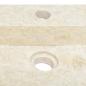 Preview: Waschbecken Creme 58x39x10 cm Marmor