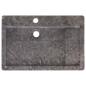 Preview: Waschbecken Grau 58x39x10 cm Marmor