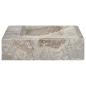 Preview: Waschbecken Grau 58x39x10 cm Marmor