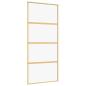 Preview: Schiebetür Golden 90x205 cm ESG-Klarglas und Aluminium