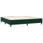 Preview: Boxspringbett mit Matratze Dunkelgrün 200x200 cm Samt