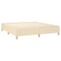 Preview: Boxspringbett mit Matratze Creme 180x200 cm Stoff