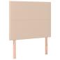 Preview: Boxspringbett mit Matratze Cappuccino-Braun 90x200cm Kunstleder