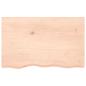 Preview: Tischplatte 80x50x2 cm Massivholz Eiche Unbehandelt