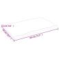 Preview: Tischplatte 80x50x2 cm Massivholz Eiche Unbehandelt