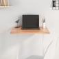 Preview: ARDEBO.de - Tischplatte Hellbraun 60x40x2 cm Massivholz Eiche Behandelt