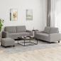 Preview: ARDEBO.de - 3-tlg. Sofagarnitur Taupe Stoff