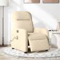 Preview: ARDEBO.de - Massagesessel Elektrisch Creme Stoff