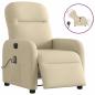 Preview: Massagesessel Elektrisch Creme Stoff