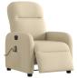 Preview: Massagesessel Elektrisch Creme Stoff