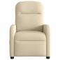 Preview: Massagesessel Elektrisch Creme Stoff