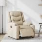 Preview: Relaxsessel Elektrisch Creme Stoff