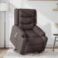 Preview: Massagesessel mit Aufstehhilfe Dunkelbraun Stoff