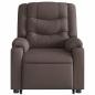 Preview: Massagesessel mit Aufstehhilfe Dunkelbraun Stoff