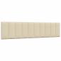 Preview: Bett mit Matratze "Hanko" Creme 200x200 cm Stoff