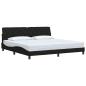 Preview: Bettgestell ohne Matratze Schwarz 200x200 cm Stoff