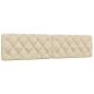 Preview: Bettgestell ohne Matratze Creme 200x200 cm Stoff