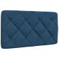 Preview: Bett mit Matratze Blau 90x200 cm Stoff