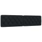 Preview: Bett mit Matratze Schwarz 200x200 cm Stoff