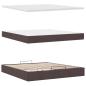 Preview: Ottoman-Bett mit Matratze Dunkelbraun 160x200 cm Stoff