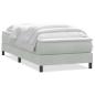 Preview: Boxspringbett mit Matratze Hellgrau 80x220 cm Samt