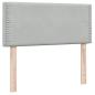Preview: Boxspringbett mit Matratze Hellgrau 80x220 cm Samt