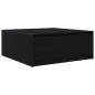 Preview: Couchtisch mit Schubladen Schwarz Eichen-Optik 100x100x40 cm