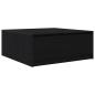 Preview: Couchtisch mit Schubladen Schwarz Eichen-Optik 100x100x40 cm