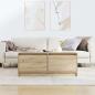 Preview: Couchtisch mit Schubladen Sonoma-Eiche 100x100x40 cm