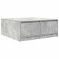 Preview: Couchtisch mit Schubladen Betongrau 100x100x40 cm