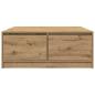 Preview: Couchtisch mit Schubladen Artisan-Eiche 100x100x40 cm