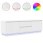 Preview: TV-Schrank mit LED-Leuchten Weiß 160,5x41x50 cm