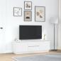 Preview: TV-Schrank mit LED-Leuchten Weiß 160,5x41x50 cm