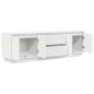 Preview: TV-Schrank mit LED-Leuchten Weiß 160,5x41x50 cm