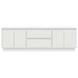 Preview: TV-Schrank mit LED-Leuchten Weiß 160,5x41x50 cm