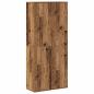 Preview: Highboard 80 x 35 x 180 cm Holzwerkstoff Altholz